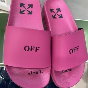 Off-White Logo Slide Sandals
